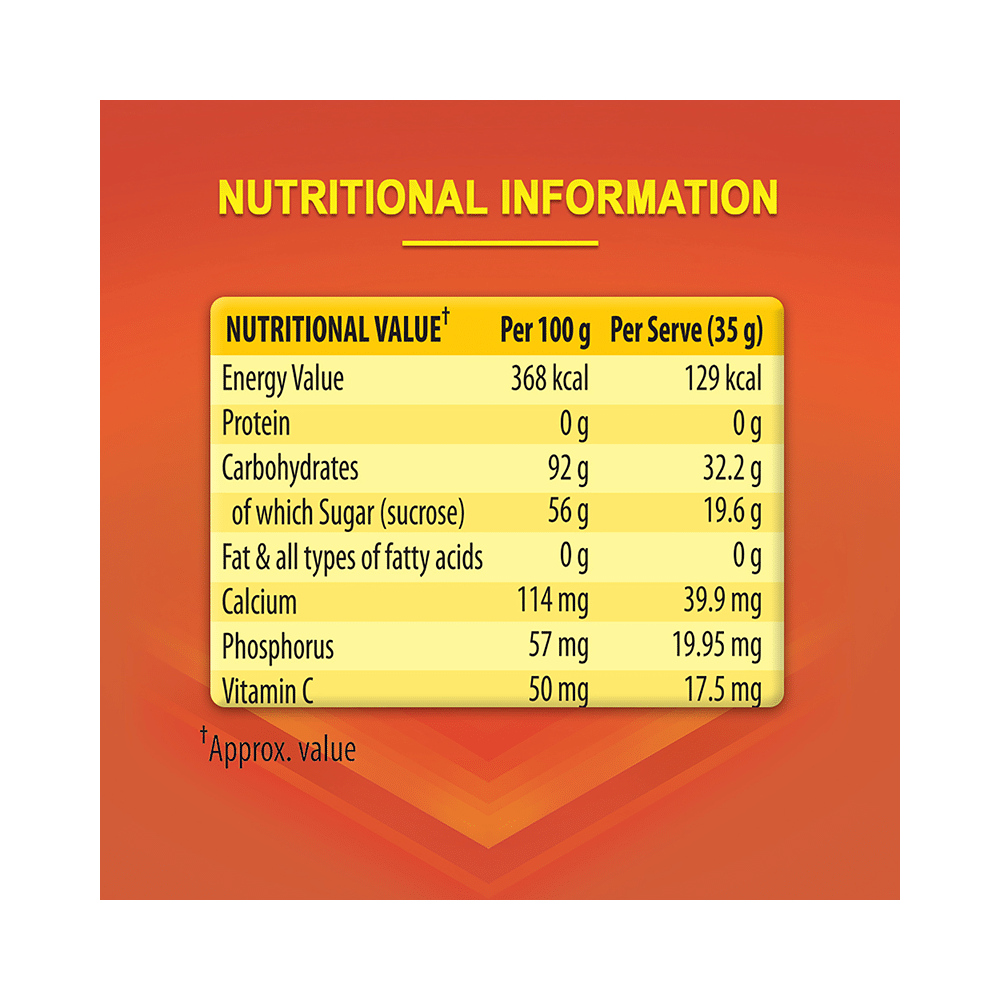 Glucon-D with Glucose, Calcium, Vitamin C & Sucrose | Nutrition Booster Tangy Orange - Image 9