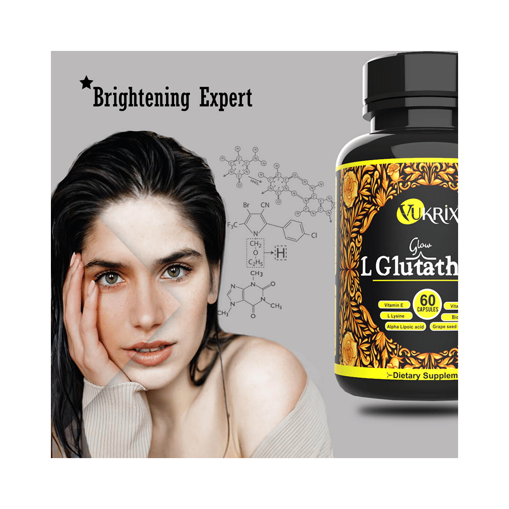 Vukrix Glow L Glutathione Capsule (60 Each) - Image 10