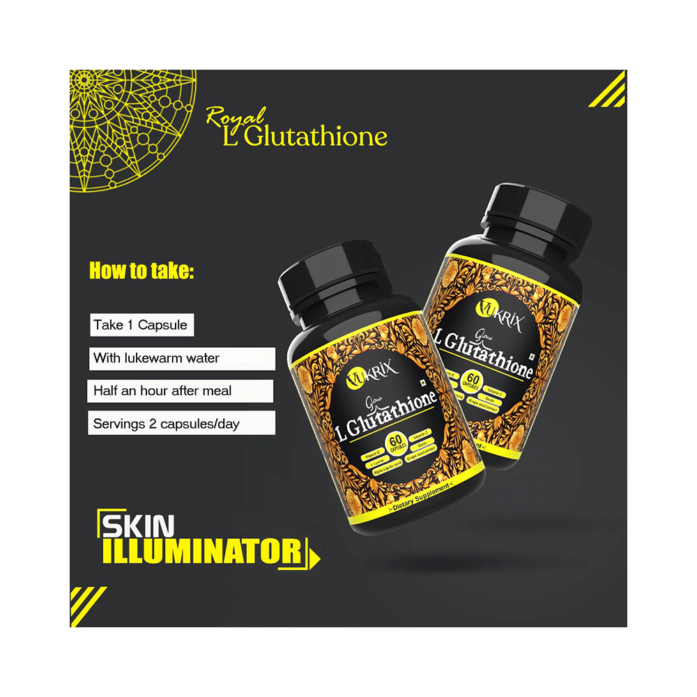 Vukrix Glow L Glutathione Capsule (60 Each) - Image 9