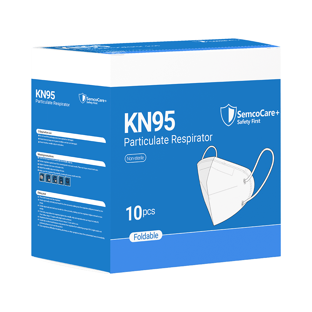 SemcoCare+ KN95 Particulate Respirator Face Mask