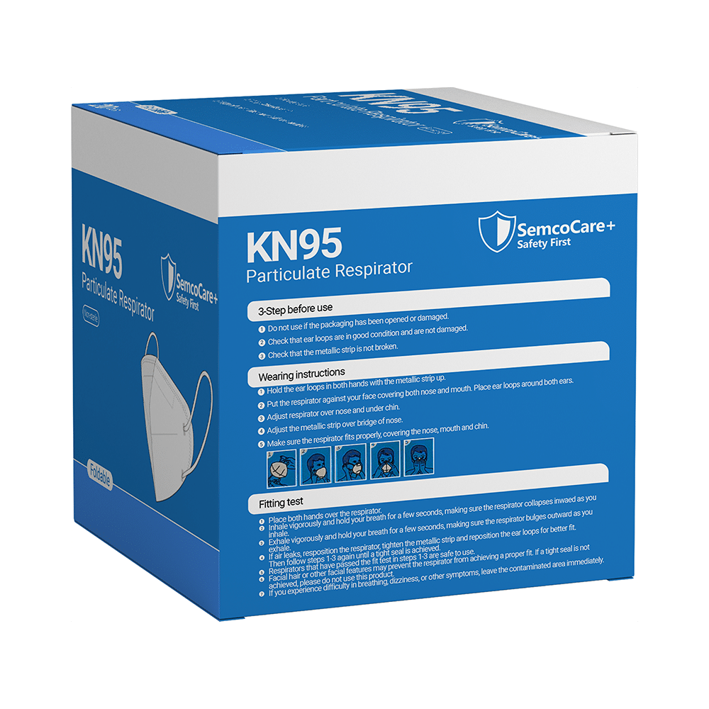 SemcoCare+ KN95 Particulate Respirator Face Mask - Image 2