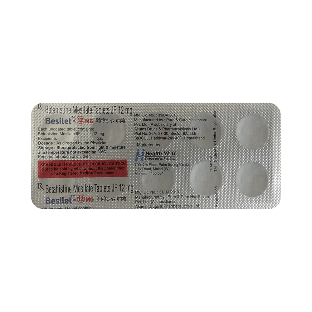 Besilet 12mg Tablet - Image 4