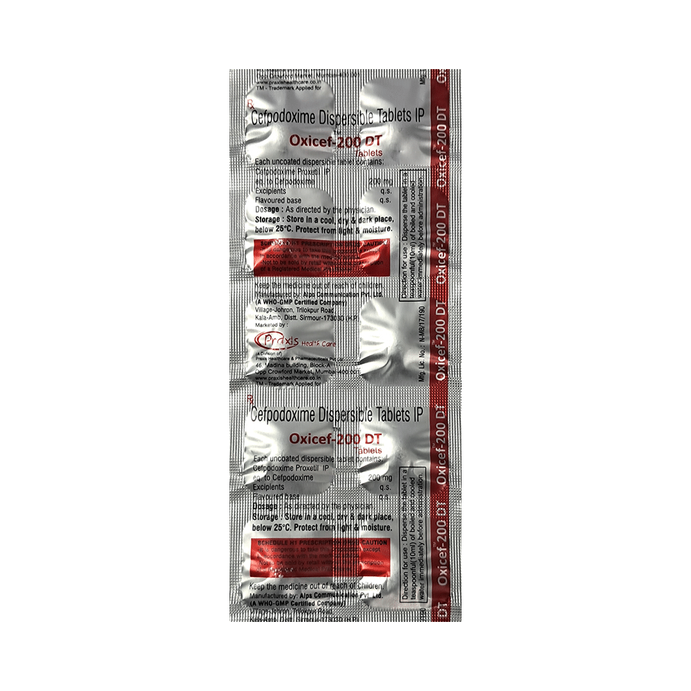 Oxicef 200 DT Tablet - Image 4
