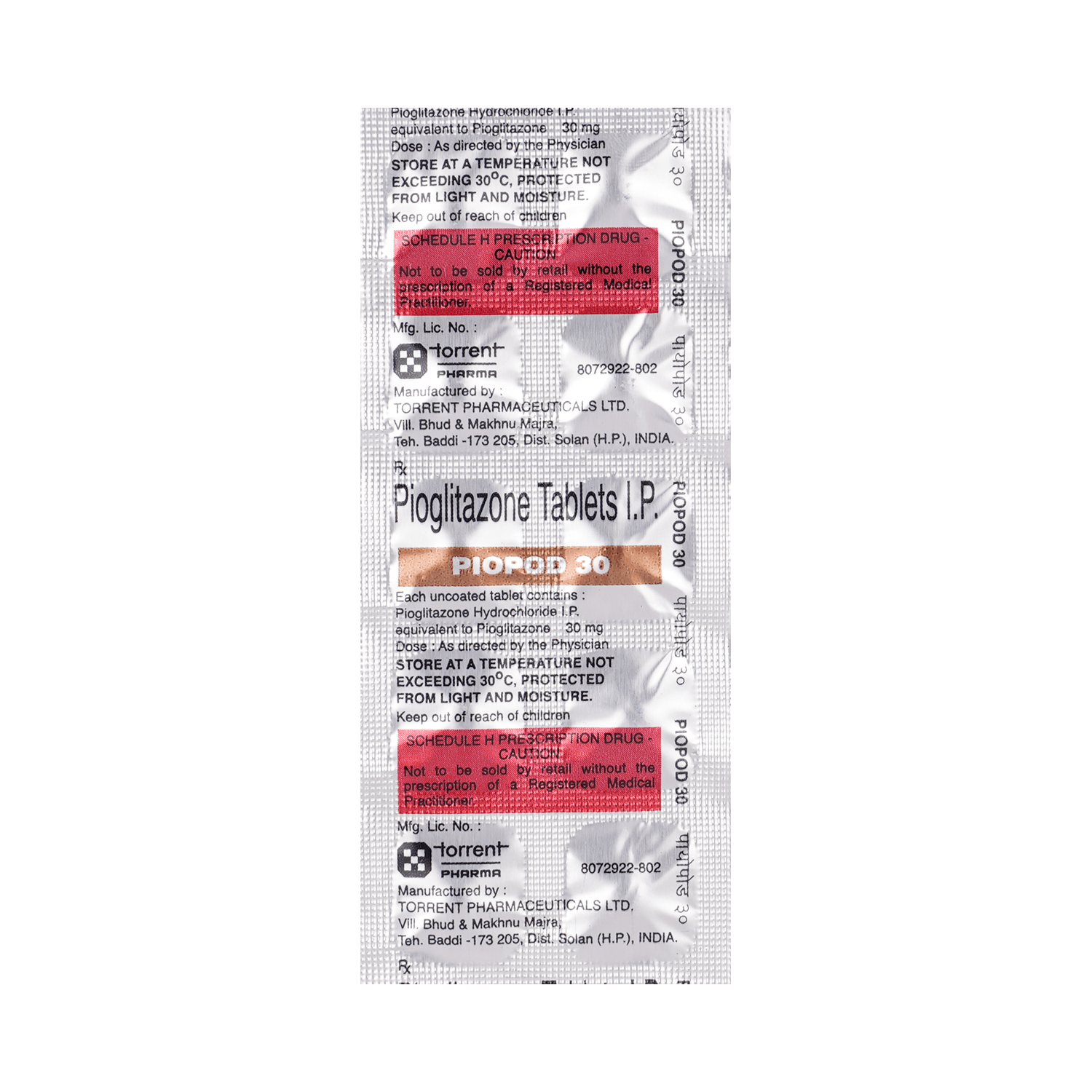 Piopod 30mg Tablet - Image 7