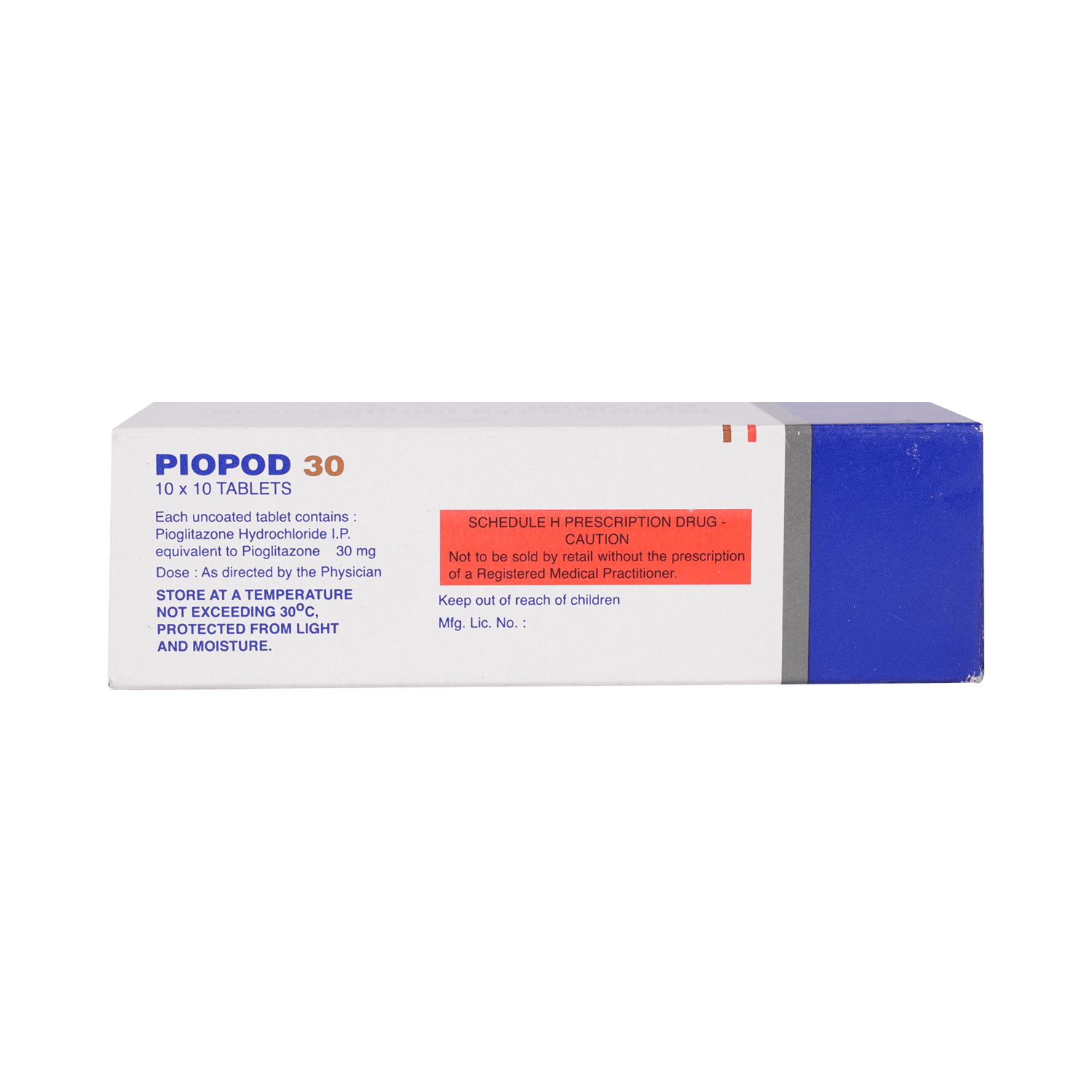 Piopod 30mg Tablet - Image 3