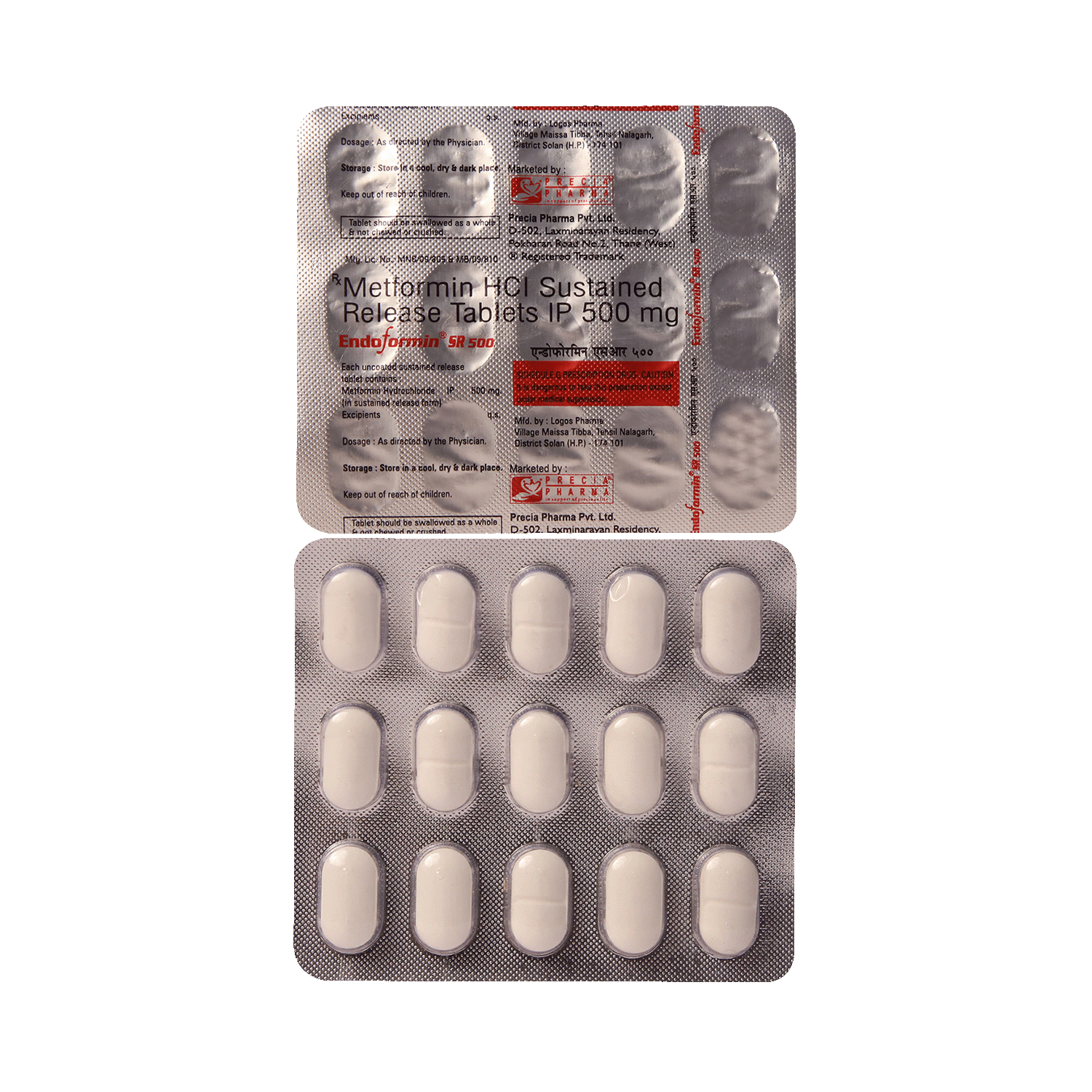 Endoformin SR 500 Tablet - Image 1