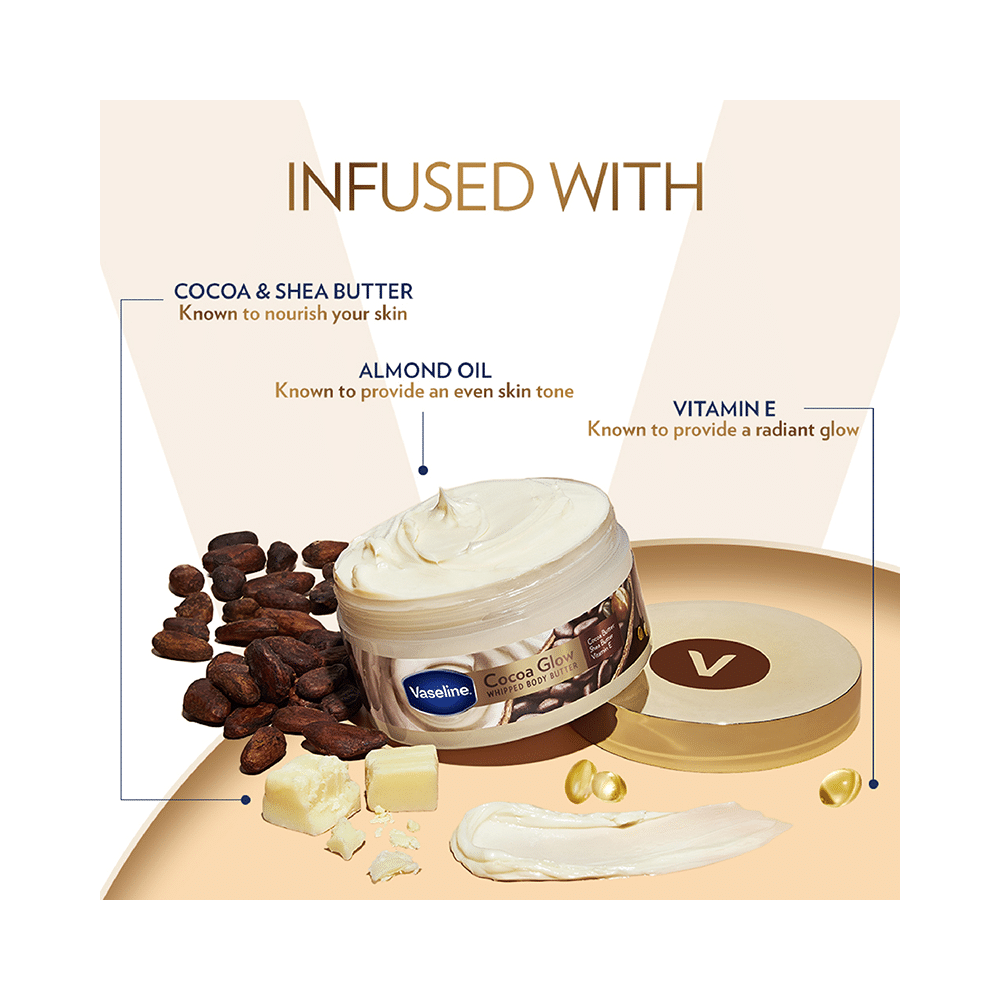 Vaseline Cocoa Glow Whipped Body Butter - Image 5