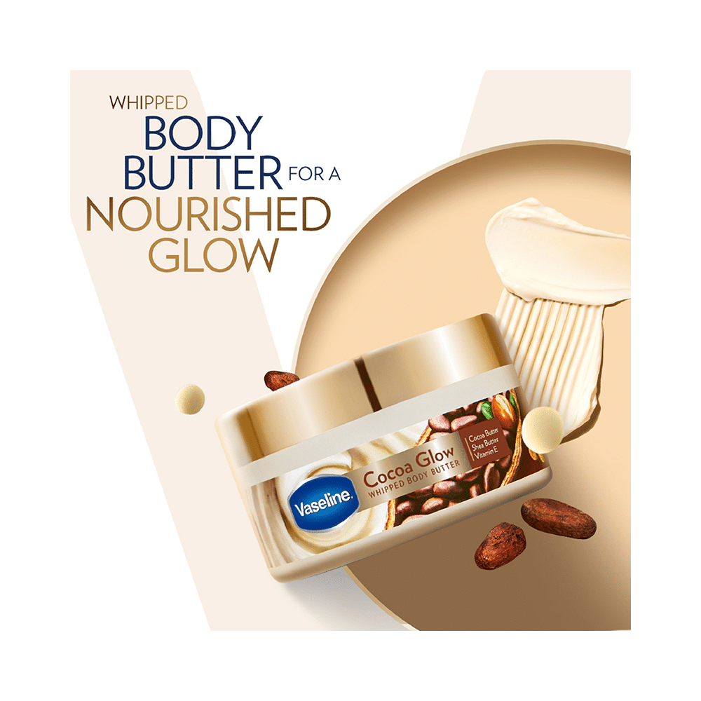 Vaseline Cocoa Glow Whipped Body Butter - Image 3