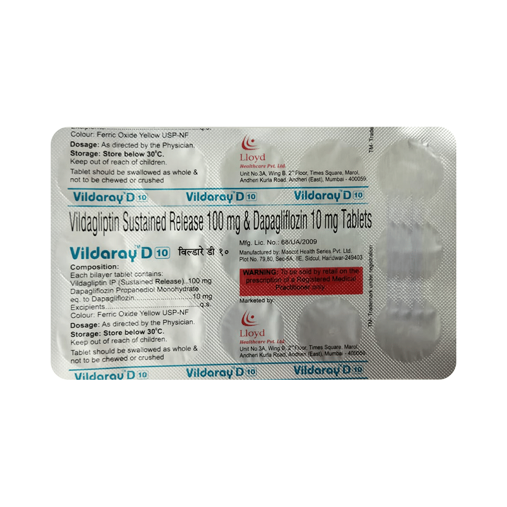 Vildaray D 10 Tablet SR - Image 4