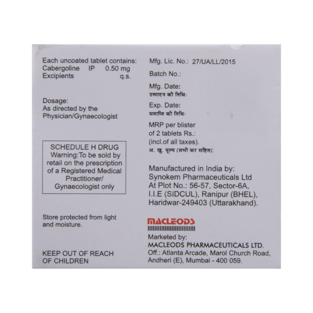 Cabliz 0.5 Tablet - Image 3