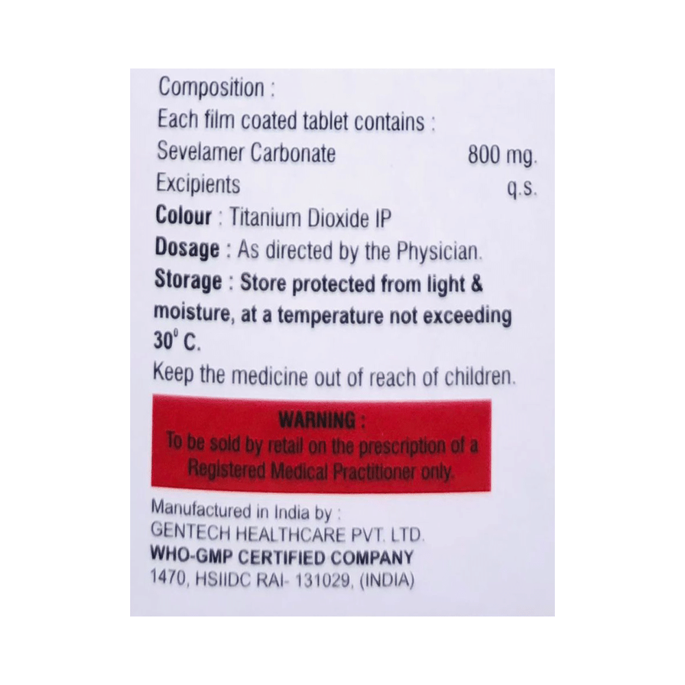 Sevlamin 800 Tablet - Image 2