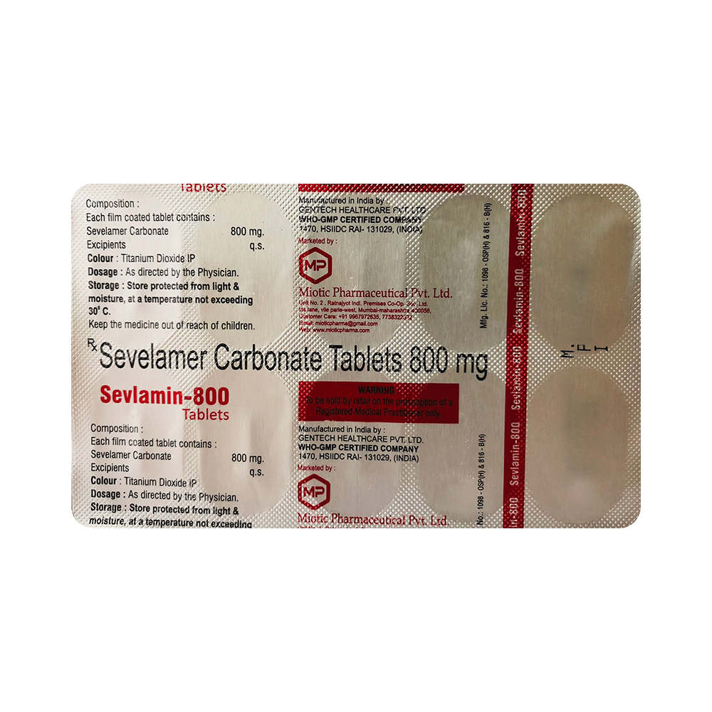 Sevlamin 800 Tablet - Image 3