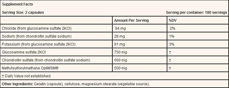 Doctor's Best Glucosamine Chondroitin MSM with OptiMSM | Veggie Capsule For Healthy Joints - Image 2