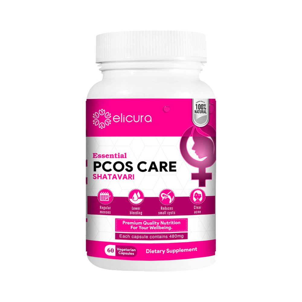 Elicura Essential PCOS Care Shatavari Vegetarian Capsule - Image 2