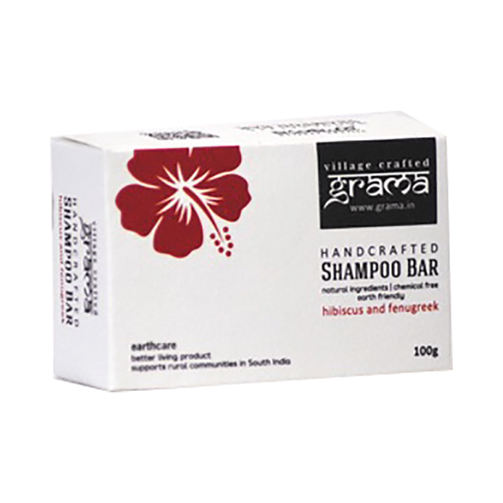Grama Hibiscus and Fenugreek Handcrafted Shampoo Bar - Image 1