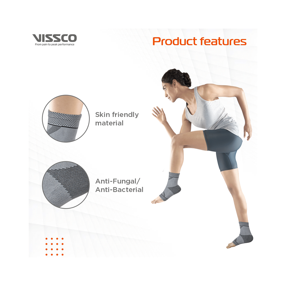 Vissco 2D Ankle Support, Stretchable Ankle Support for Injured Ankles, Arthritic Pain Small - Image 4