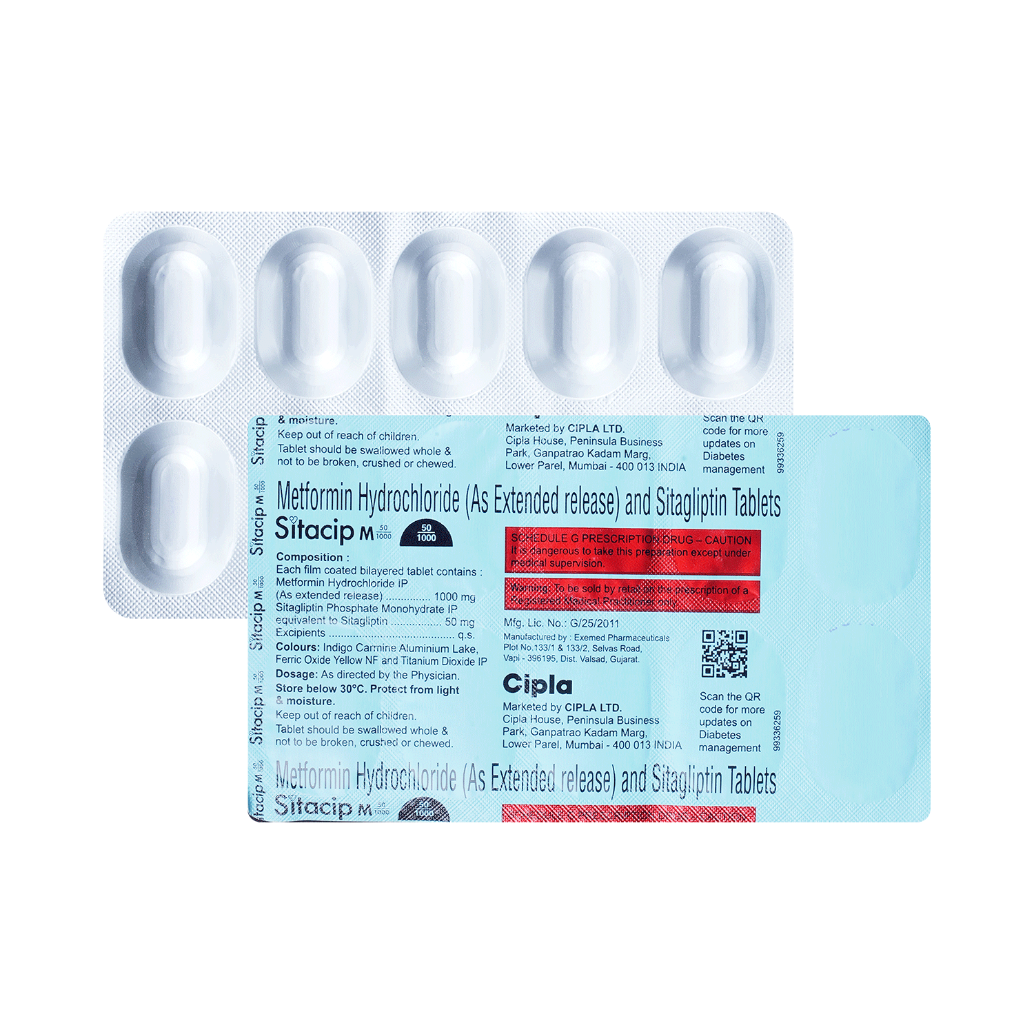 Sitacip M 50/1000 Tablet ER