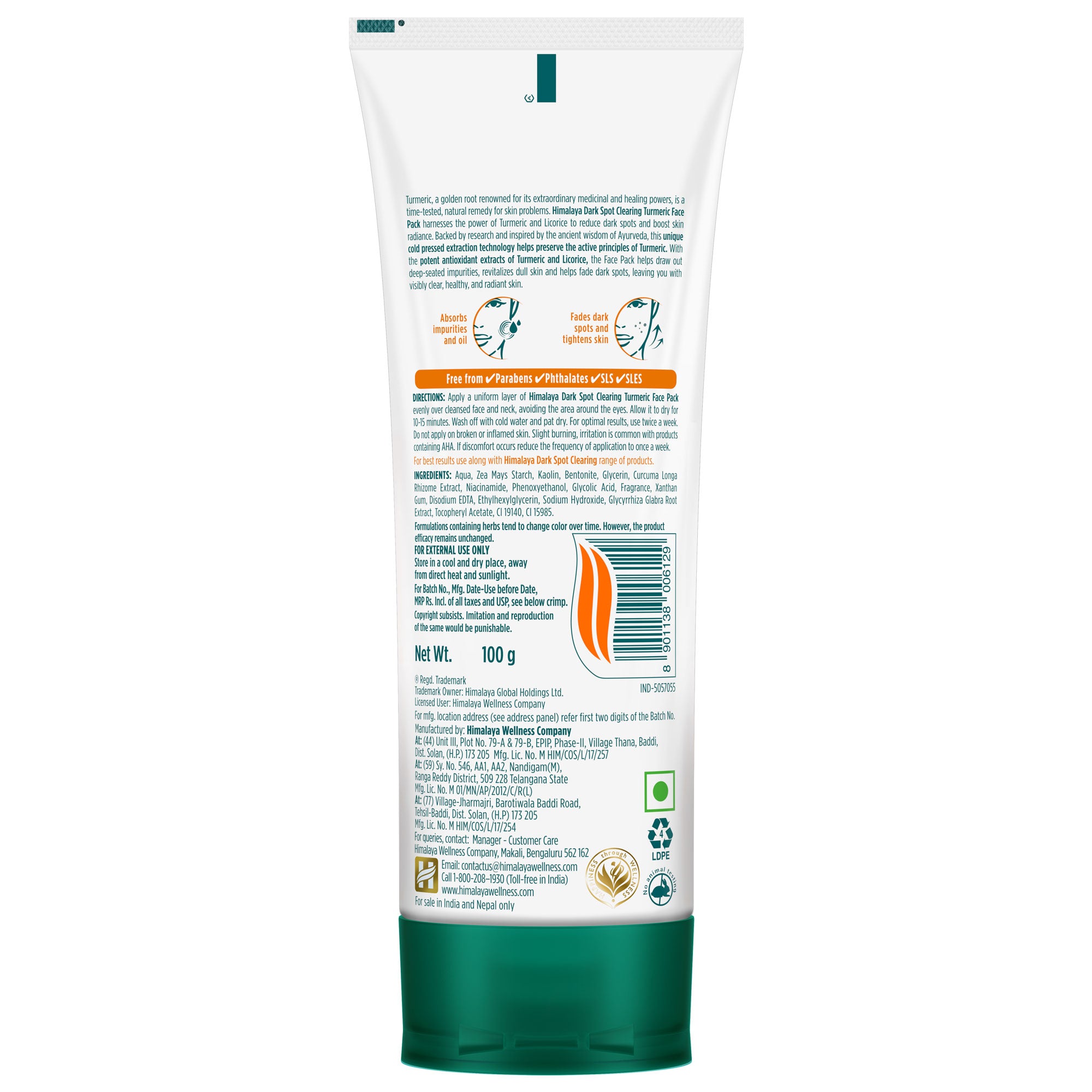 Himalaya Dark Spot Clearing Turmeric Face Pack - Image 2
