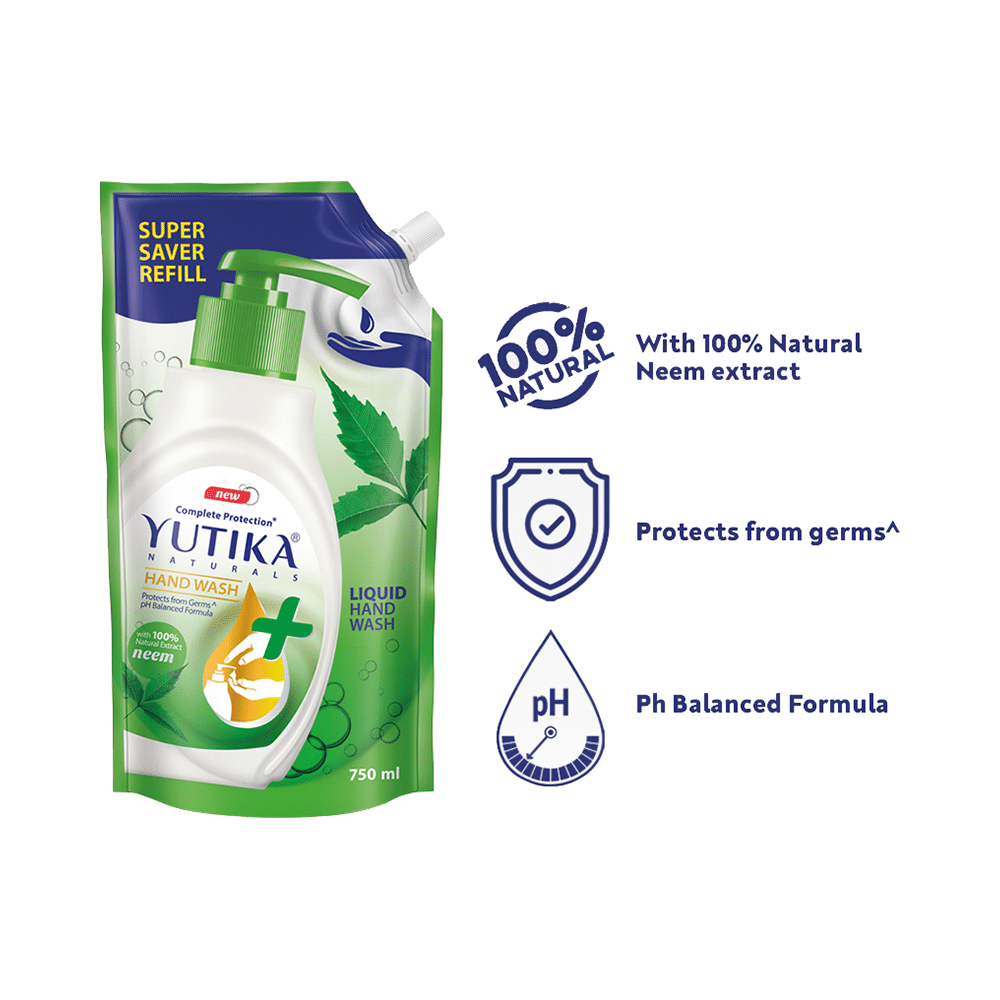 Yutika Naturals Complete Protection Hand Wash Neem Refill - Image 3