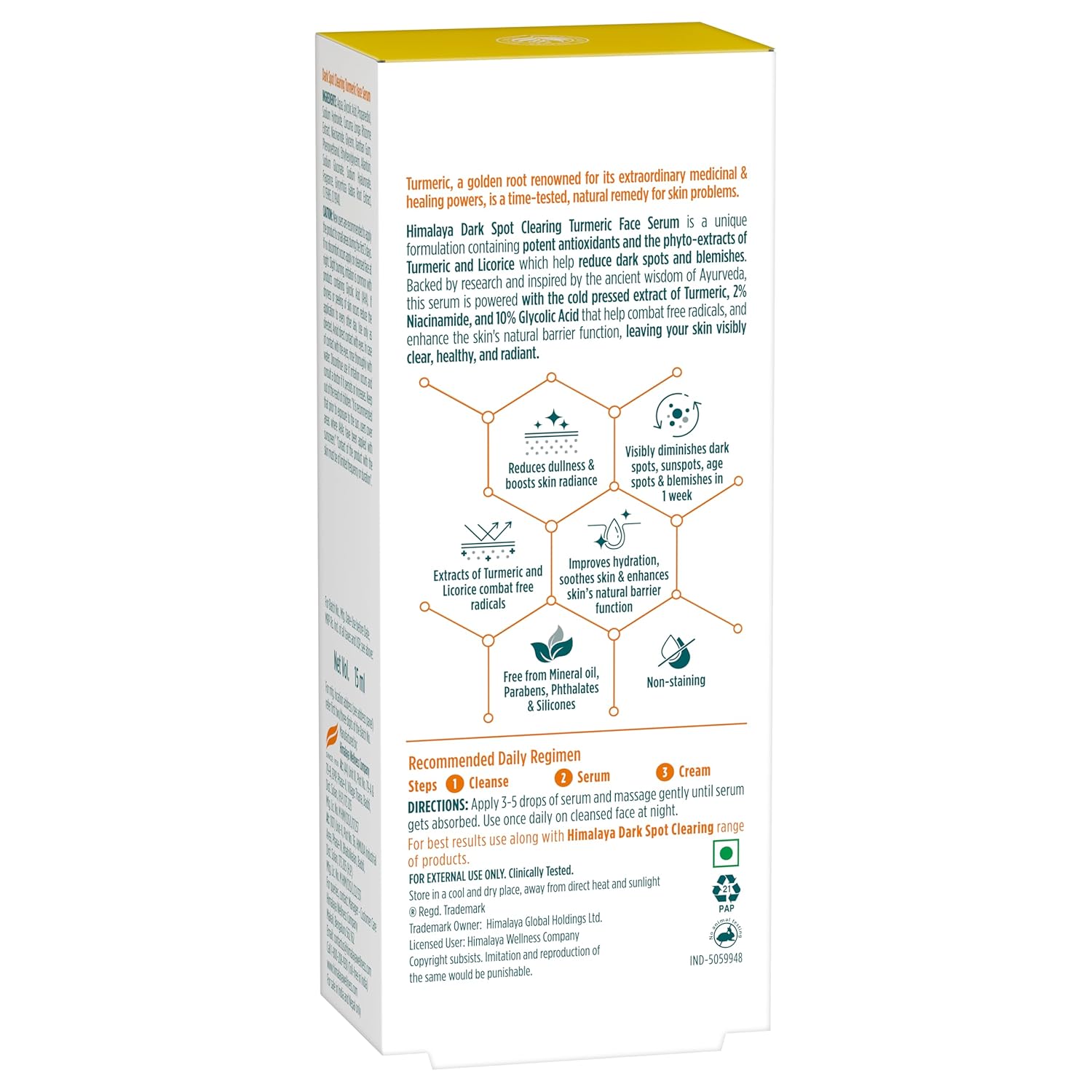 Himalaya Dark Spot Clearing Turmeric Face Serum - Image 3
