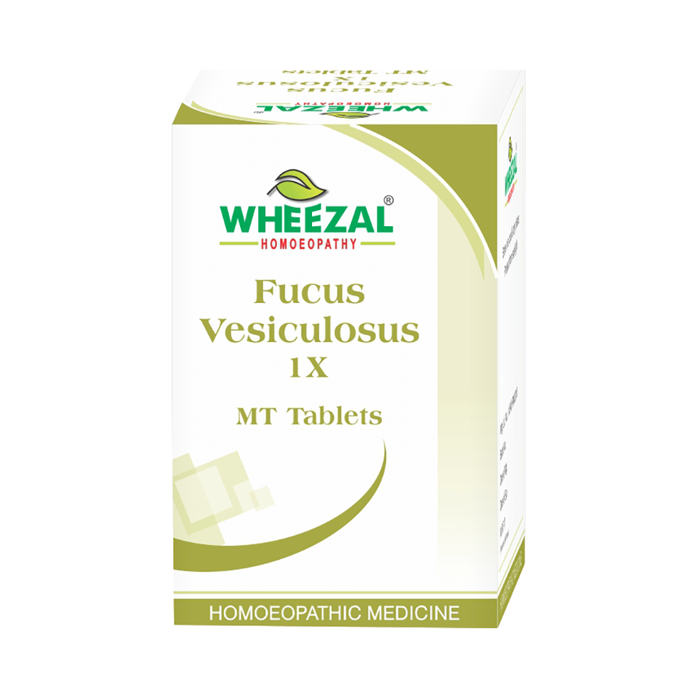Wheezal Homeopathy Fucus Vesiculosus 1X MT Tablet - Image 1