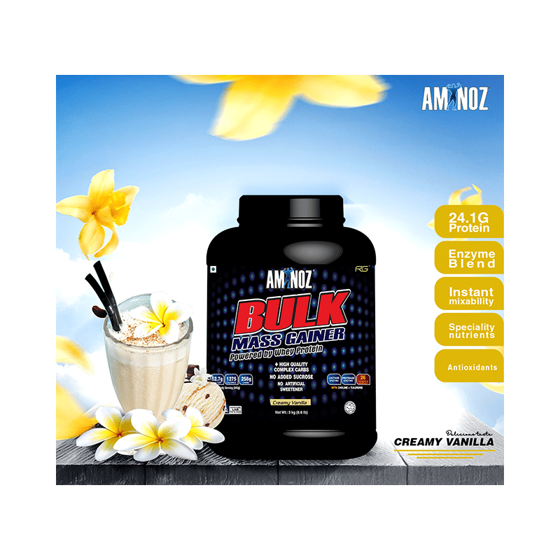 Aminoz Bulk Mass Gainer Creamy Vanilla - Image 6