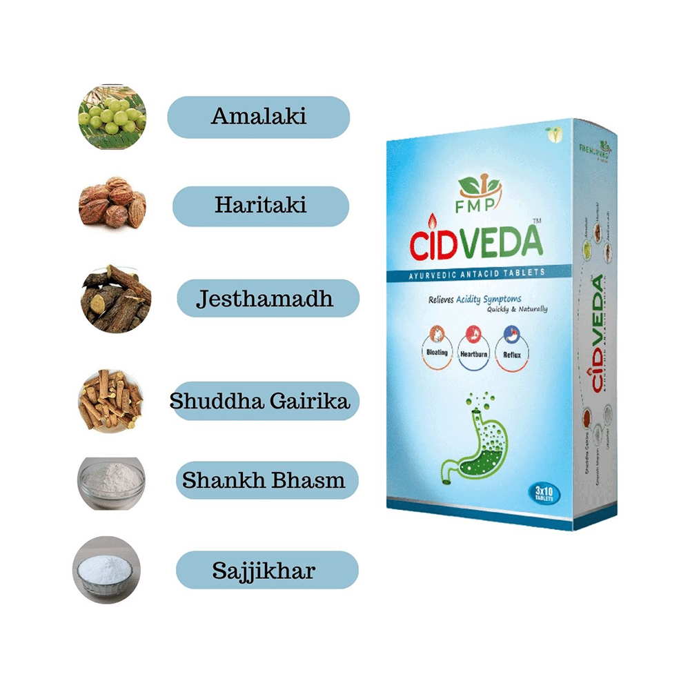 Fine Morning Pharma Cid-Veda Ayurvedic Antacid Tablet - Image 4
