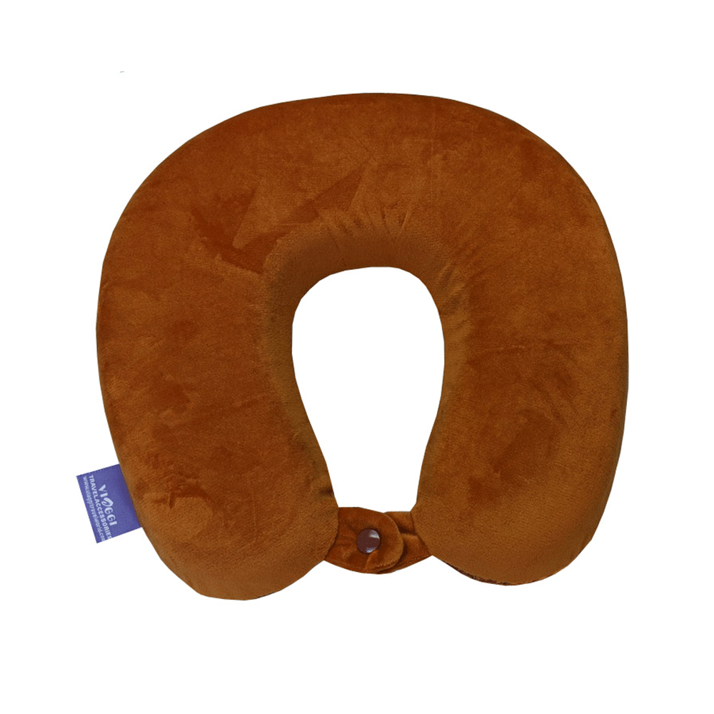 Viaggi Super Soft Memory Foam Neck Pillow Yellow Forest - Image 2