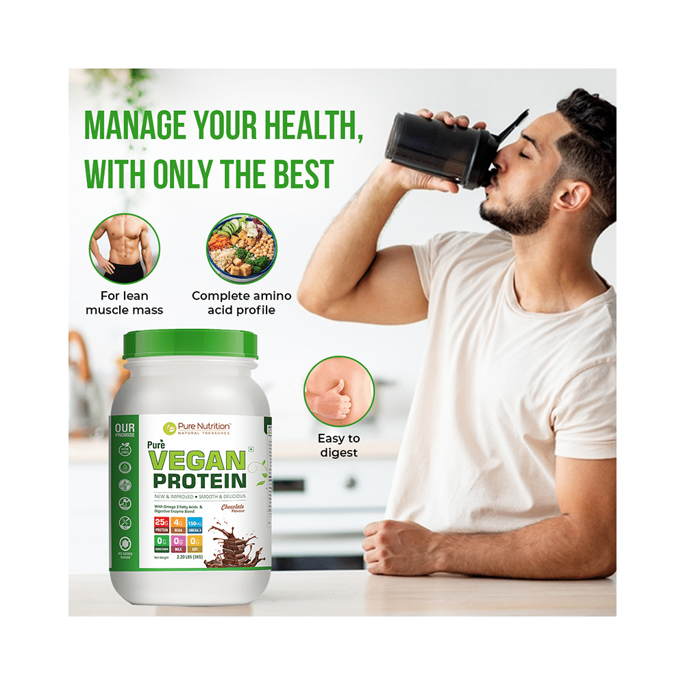 Pure Nutrition Pure Vegan Protein Powder Chocolate - Image 4