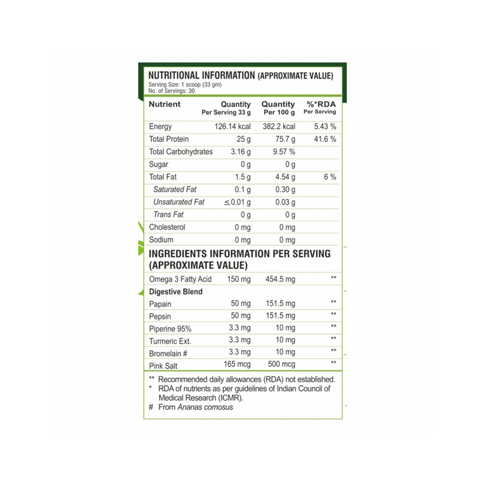 Pure Nutrition Pure Vegan Protein Powder Chocolate - Image 3