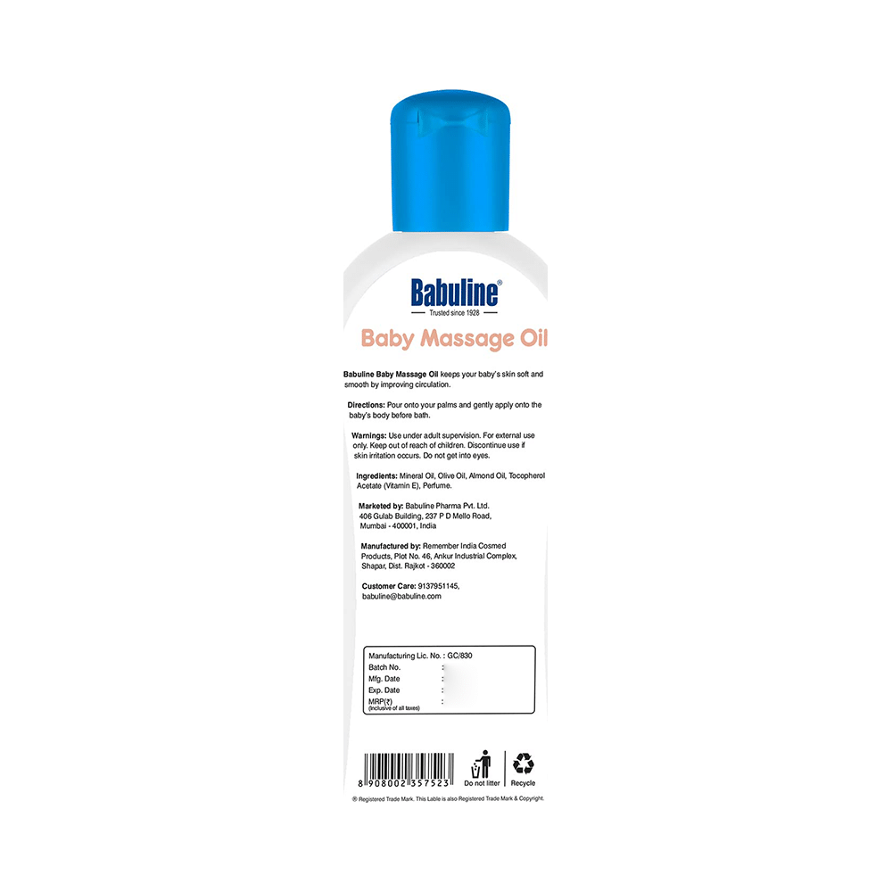 Babuline Baby Massage Oil - Image 2