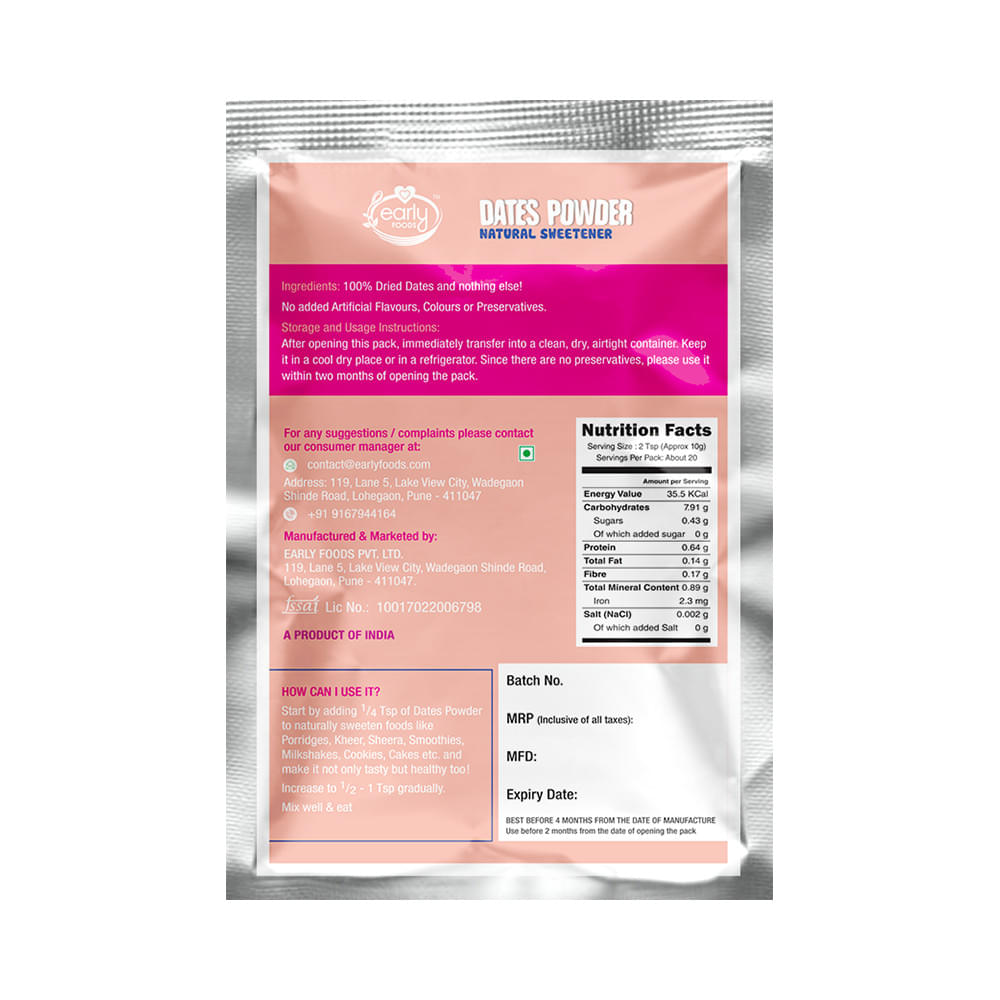 Early Foods Dates Powder Trial Pack - Image 2