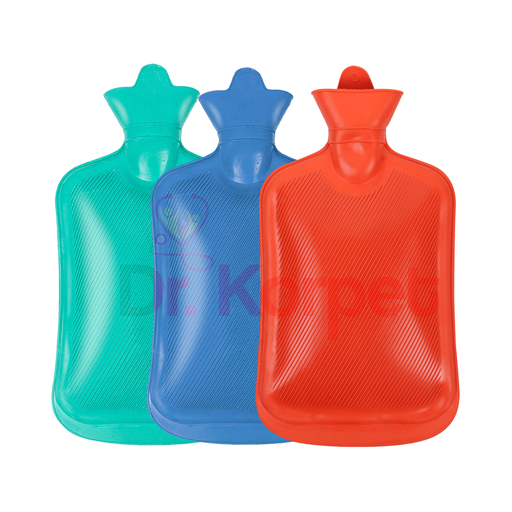 Dr. Korpet Hot Water Bottle, Hot Water Bag for Pain Relief and Cramps Bag Random Colour