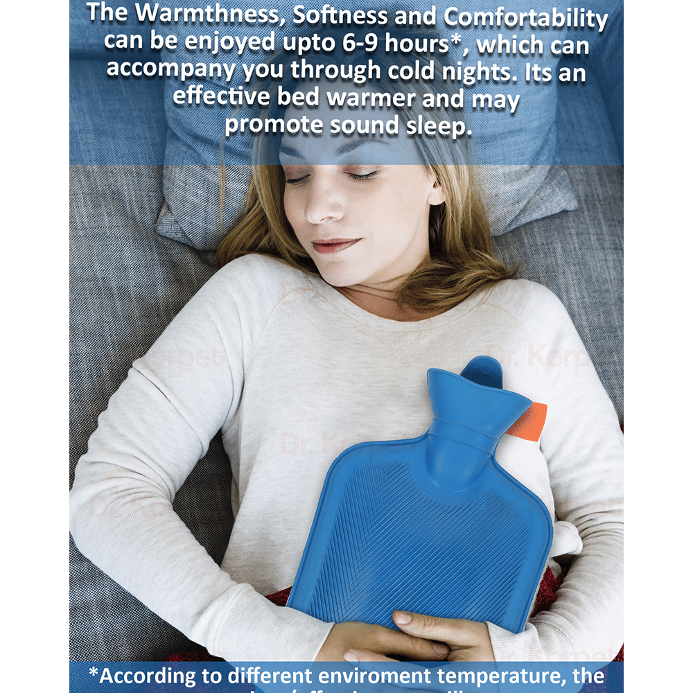 Dr. Korpet Hot Water Bottle, Hot Water Bag for Pain Relief and Cramps Bag Random Colour - Image 6