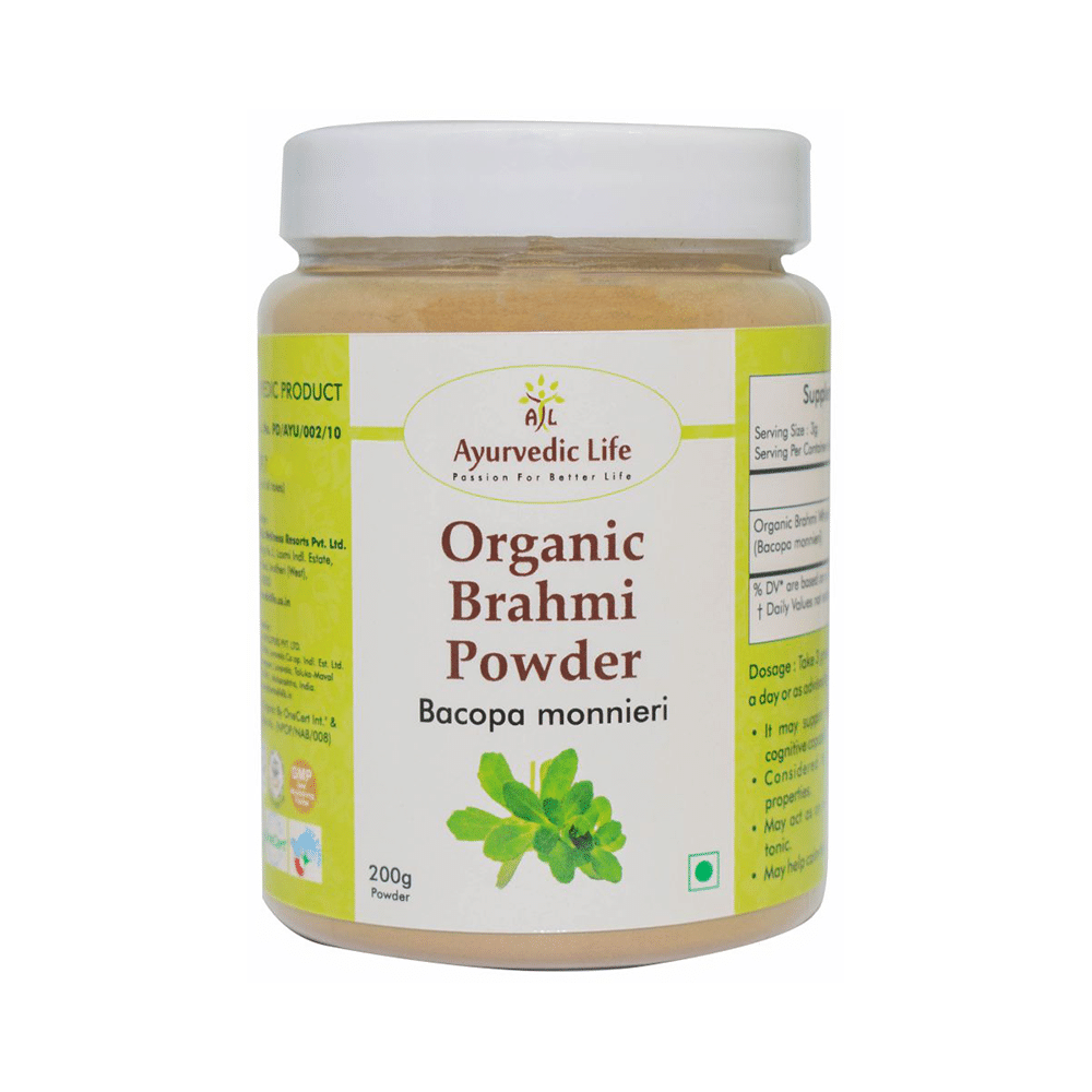 Ayurvedic Life Organic Brahmi Bacopa Monnieri Powder - Image 1