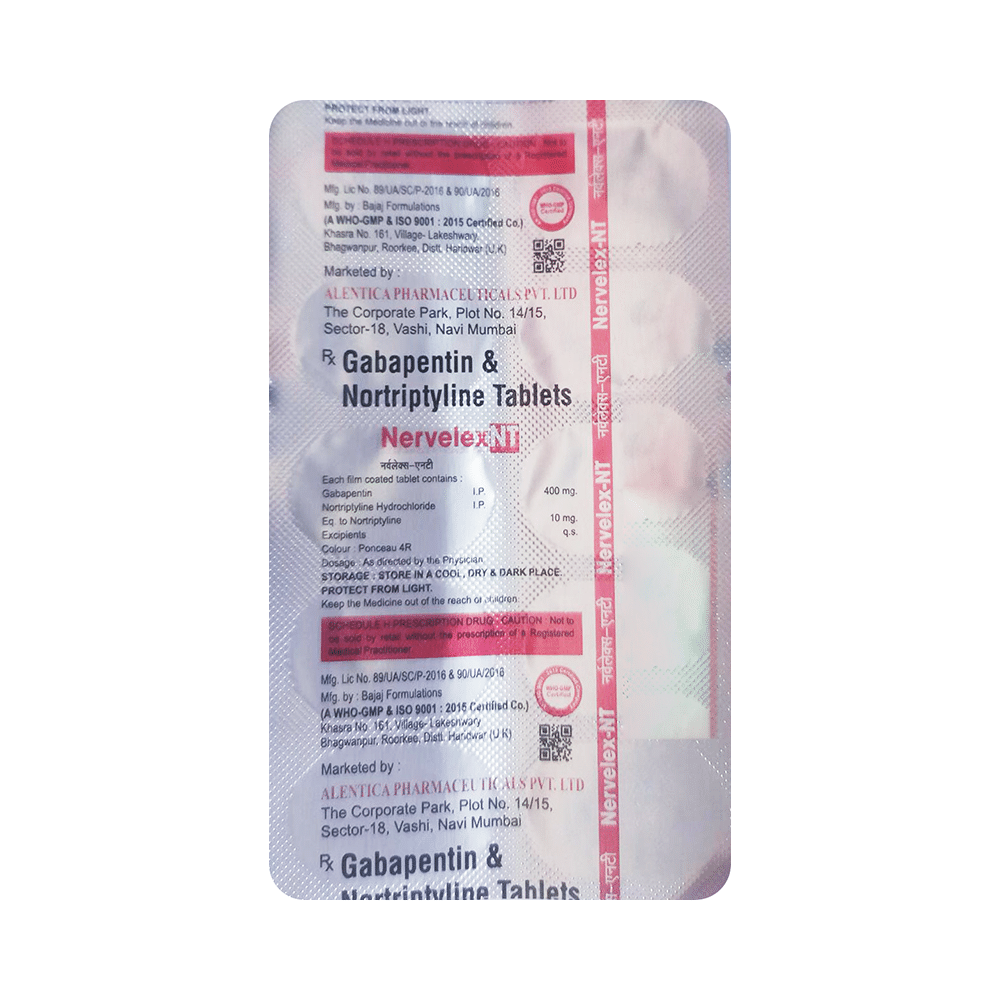 Nervelex NT 400mg/10mg Tablet