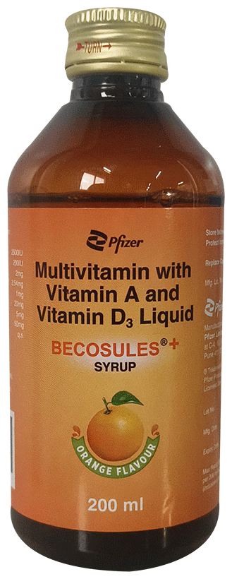 Becosules Plus Syrup Orange - Image 1