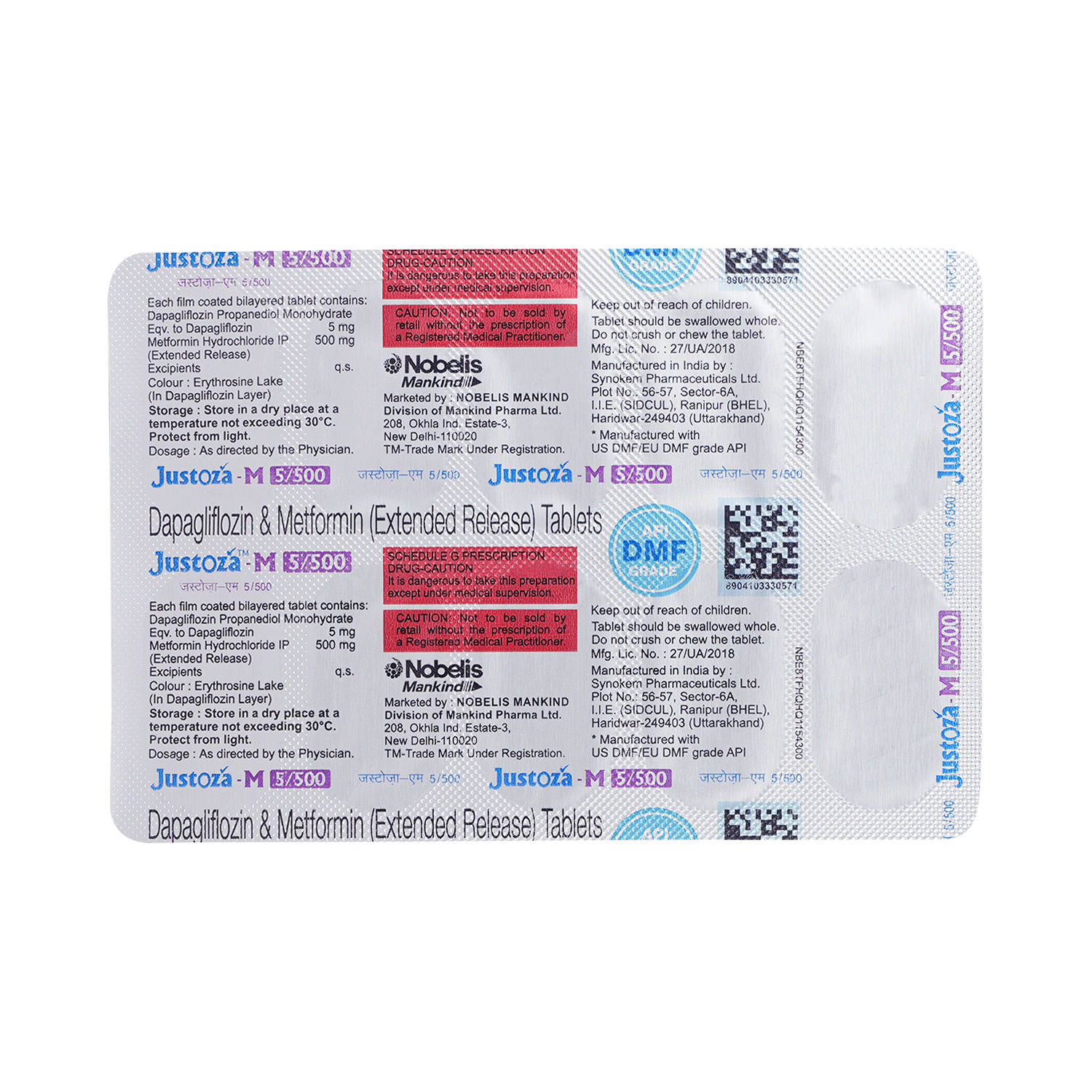 Justoza-M 5/500 Tablet ER - Image 5