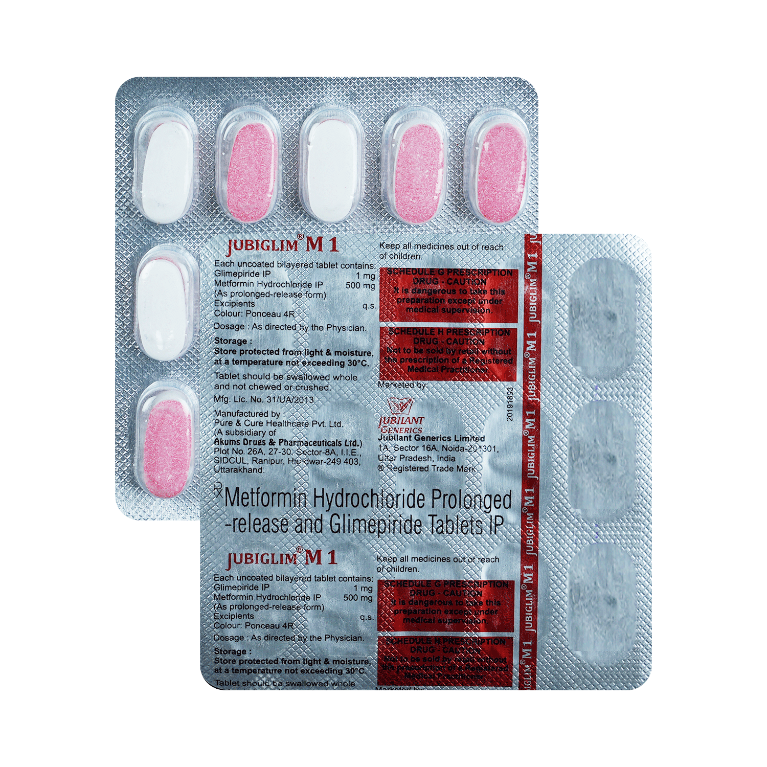 Jubiglim M 1 Tablet PR
