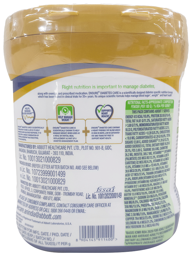 Ensure Diabetes Care Specialized Nutrition Drink Zero Added Sugar Vanilla Delight - Image 2
