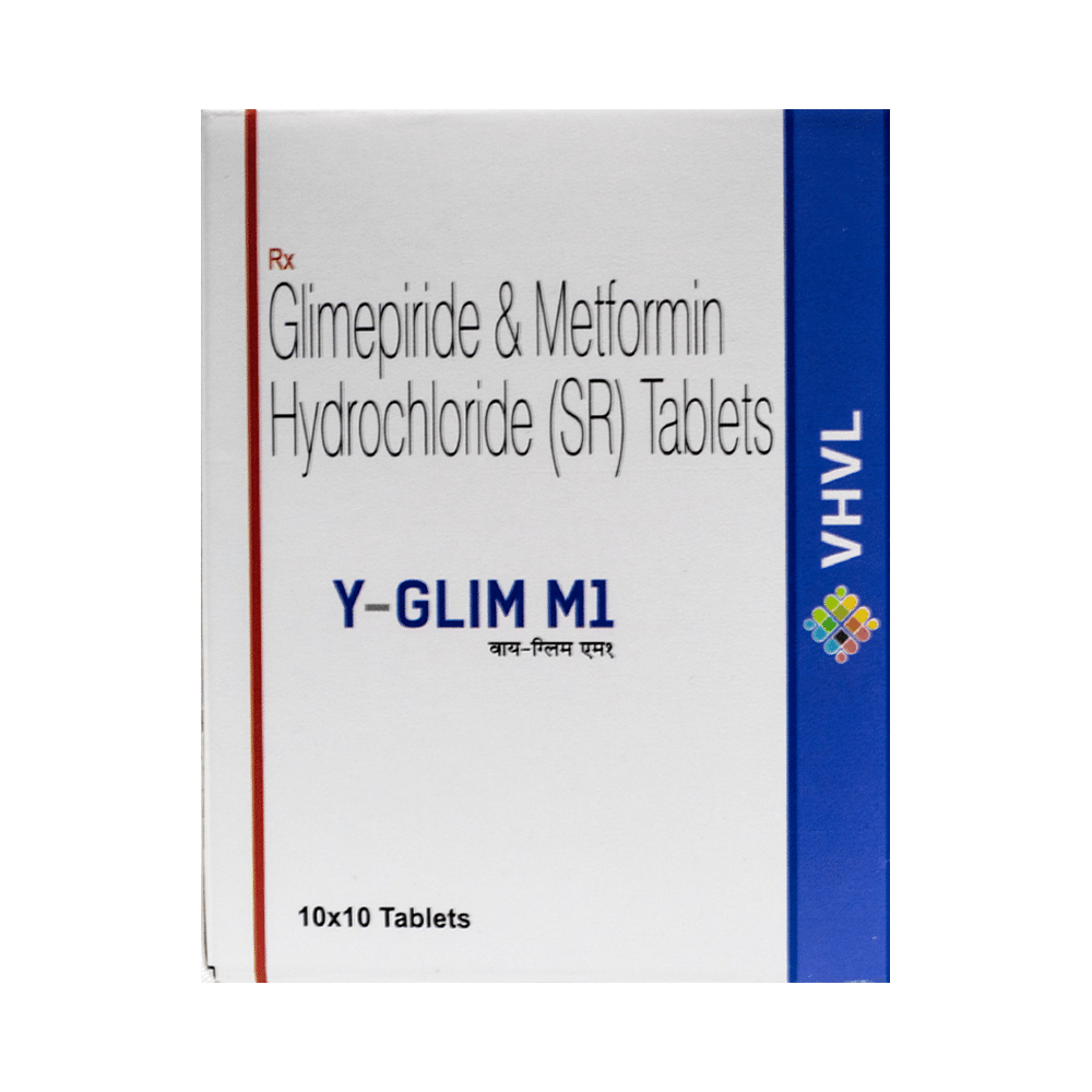 Y Glim M 1mg/500mg Tablet SR - Image 1