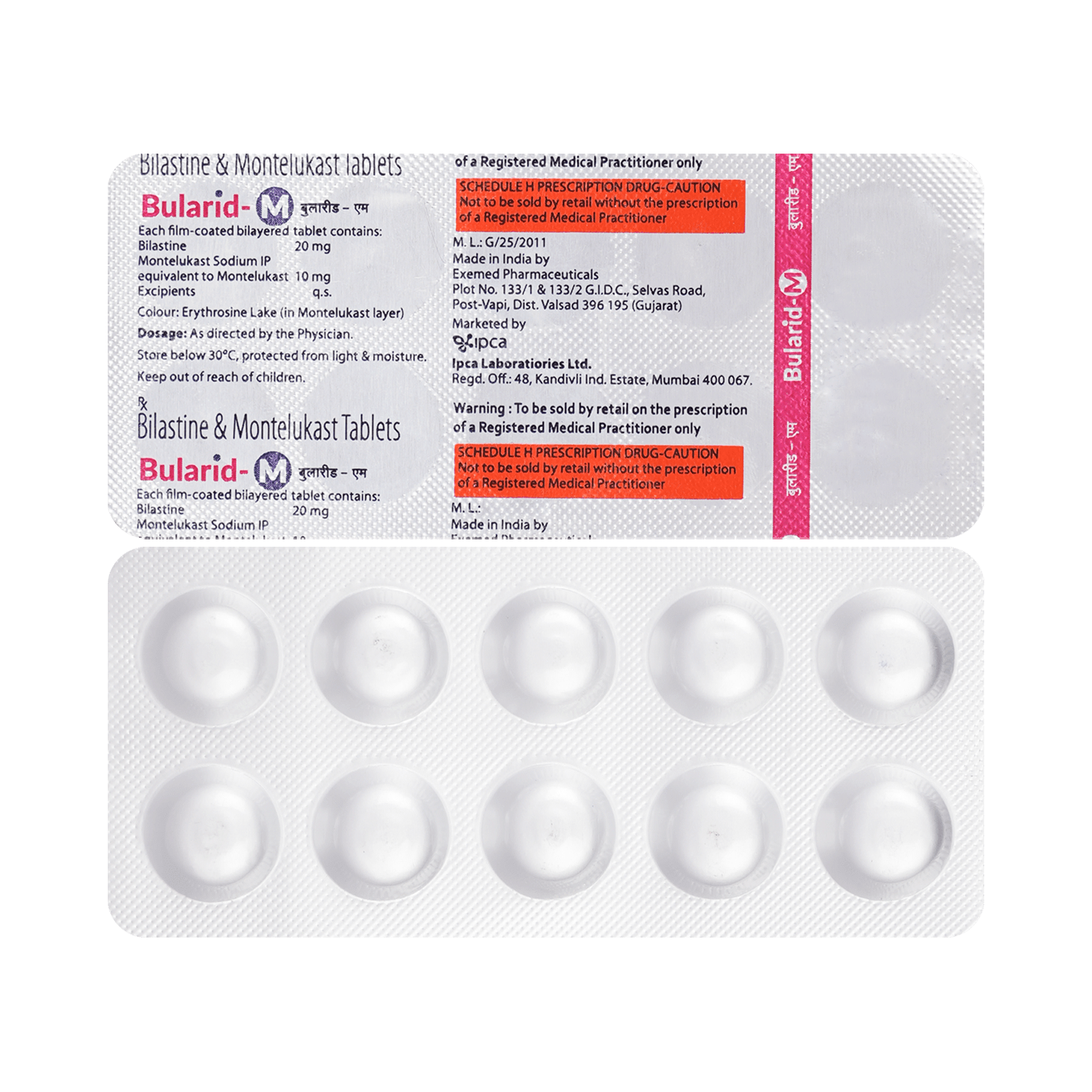 Bularid M 20mg/10mg Tablet - Image 1