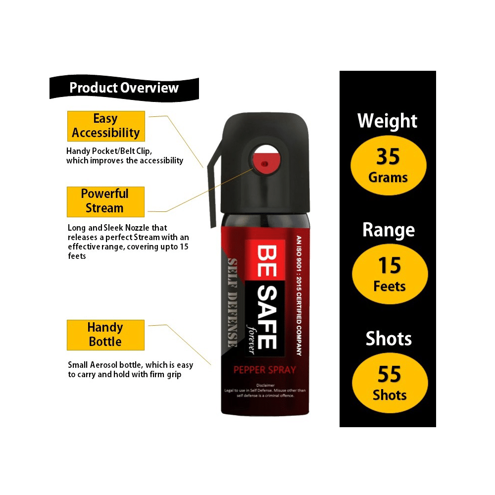 Be Safe Forever Self Defense Pepper Spray (35gm Each) - Image 6
