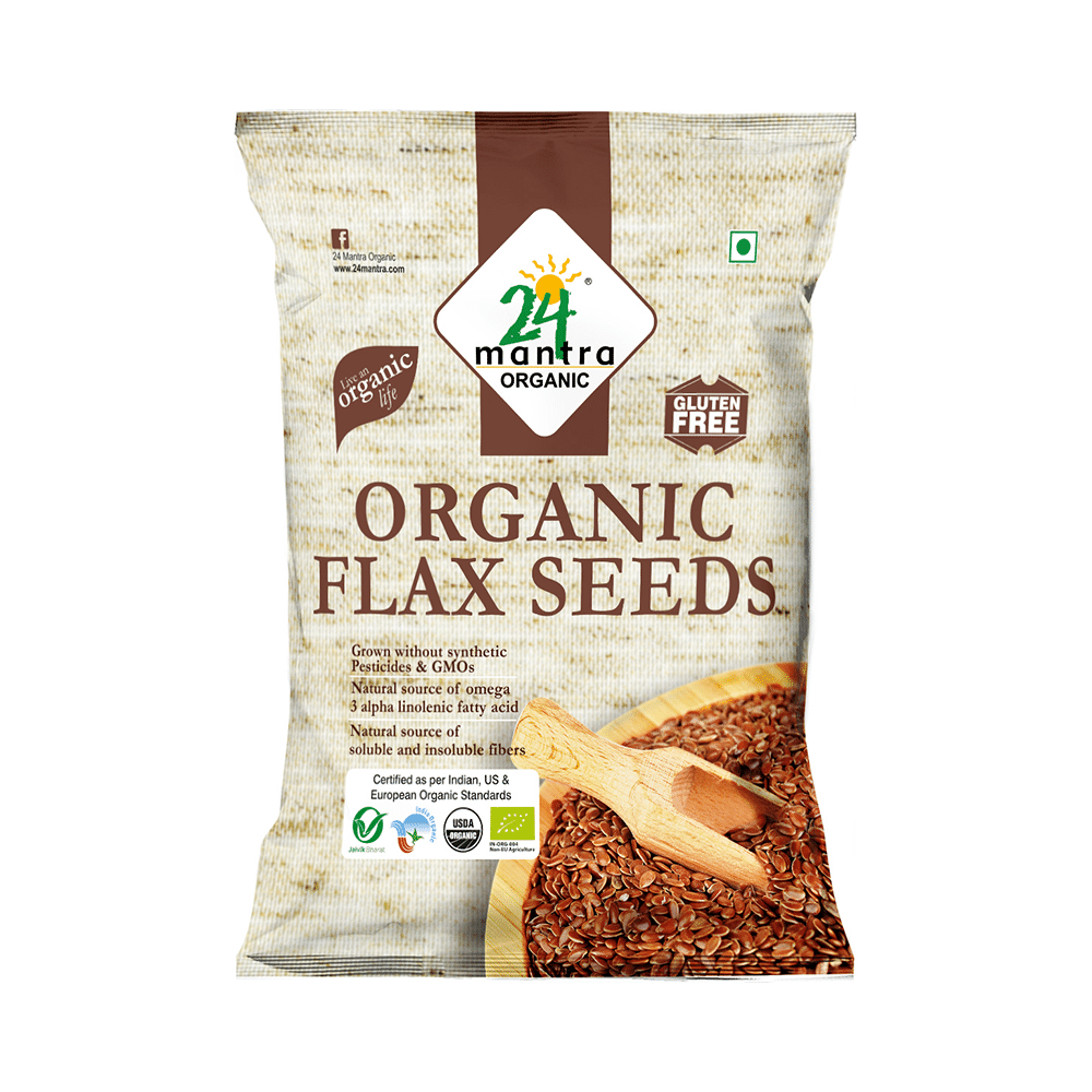 24 Mantra Organic Flax Seeds Gluten Free - Image 1