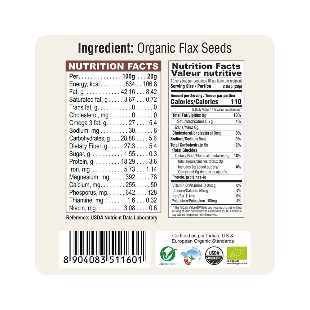 24 Mantra Organic Flax Seeds Gluten Free - Image 3