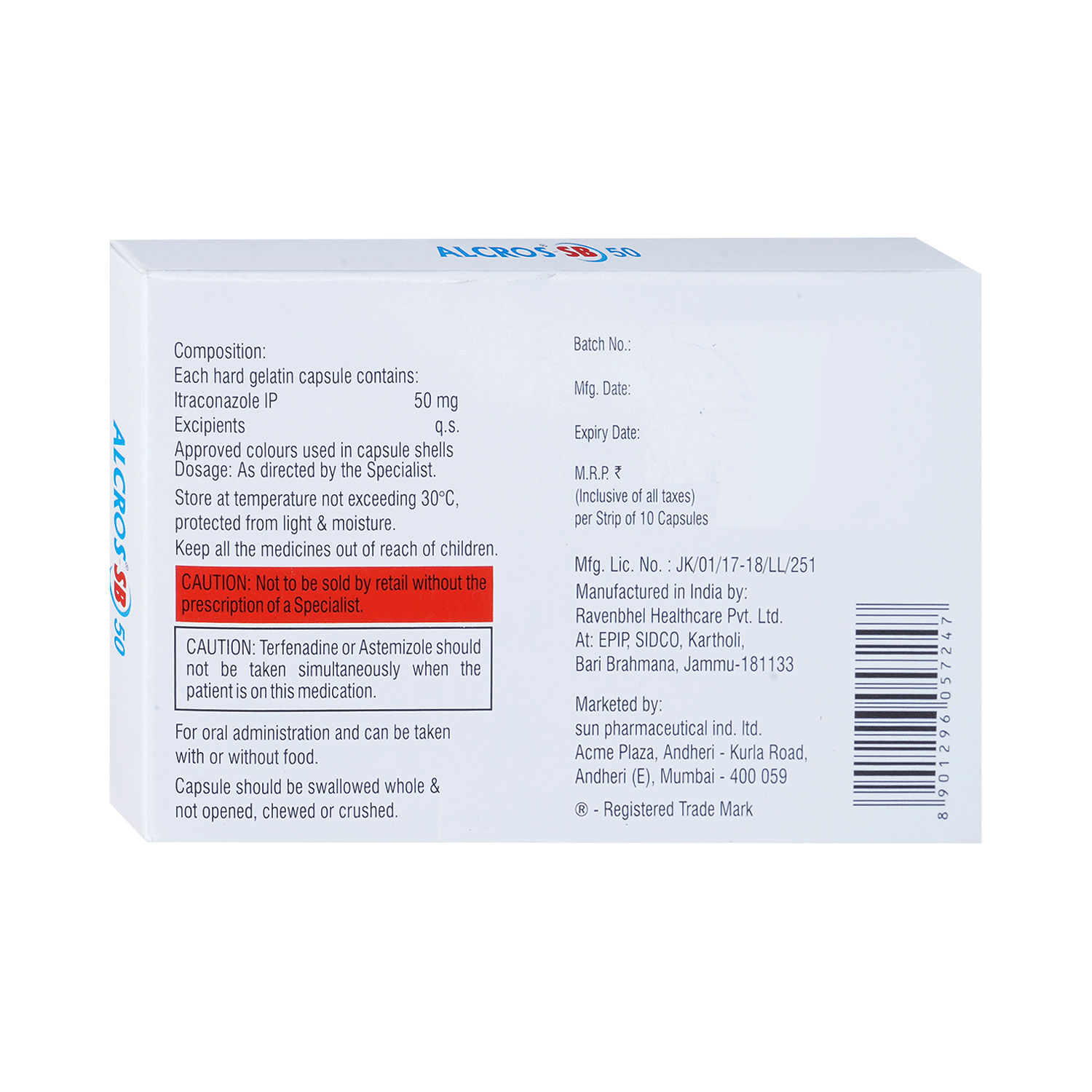 Alcros SB 50 Capsule - Image 3