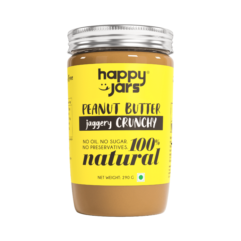 Happy Jars Peanut Butter Jaggery Crunchy
