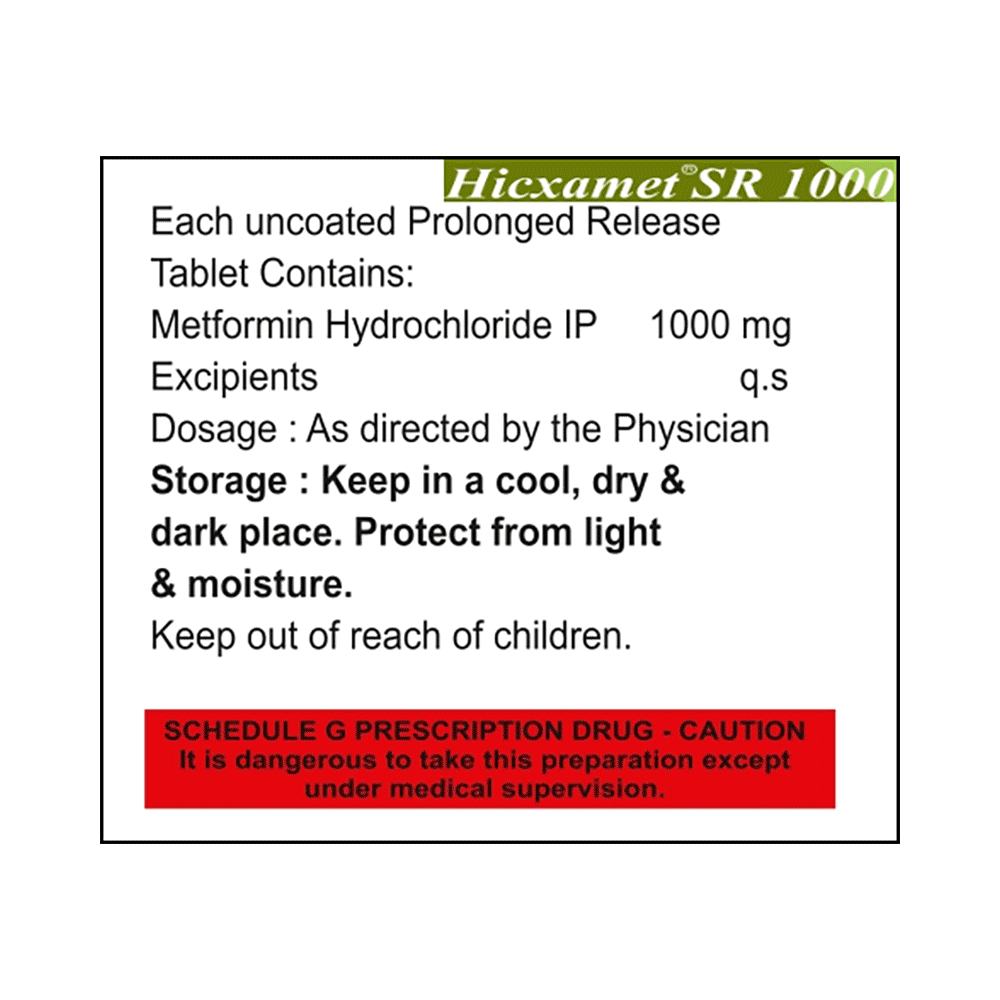 Hicxamet SR 1000 Tablet - Image 2