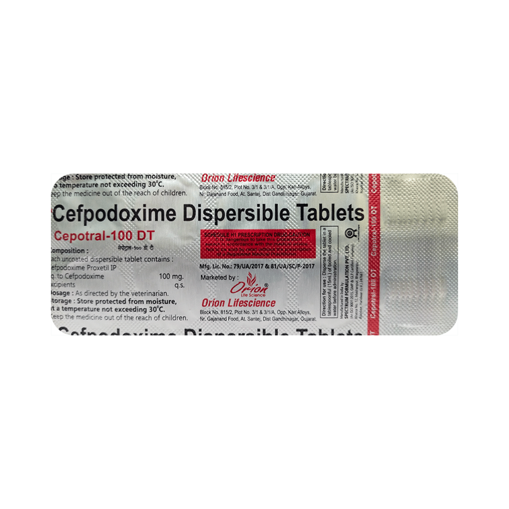 Cepotral 100 DT Tablet - Image 3