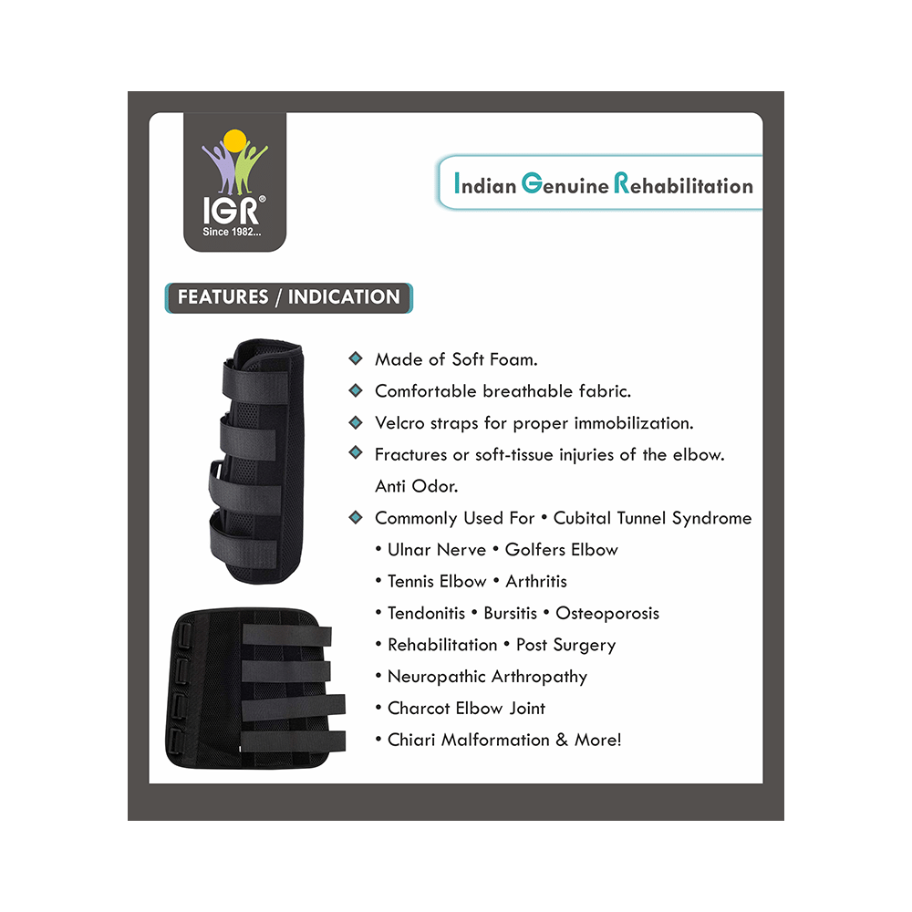 IGR Arm Elbow Immobiliser Grey Medium - Image 3